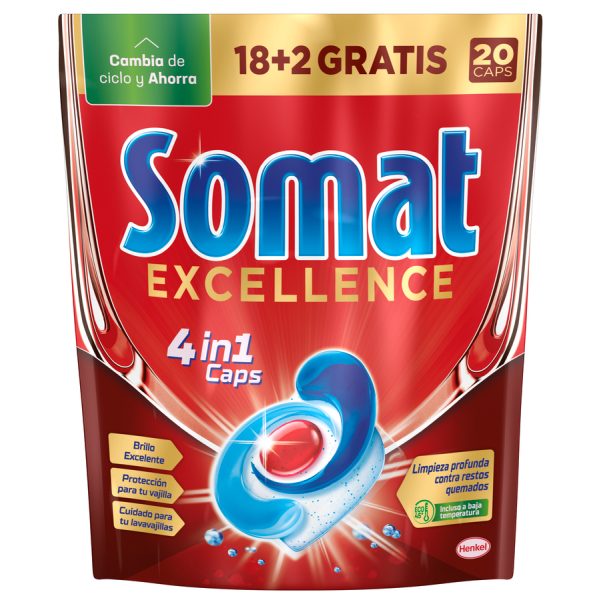 LAVAV CAPS SOMAT EXCELL 4en1 18+2DS