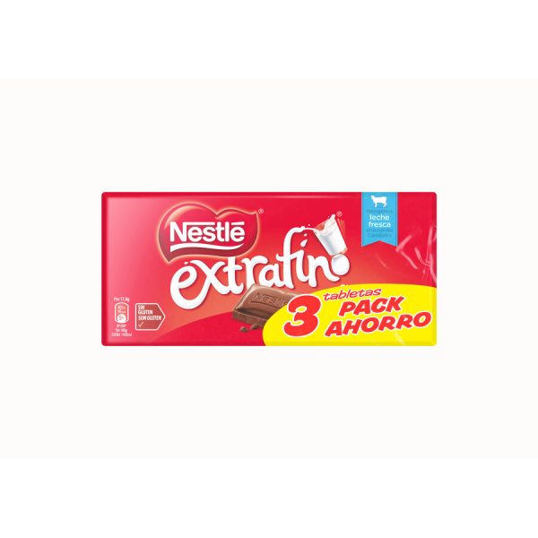 CHOC EXFINO LECHE NESTLE 3x125grs