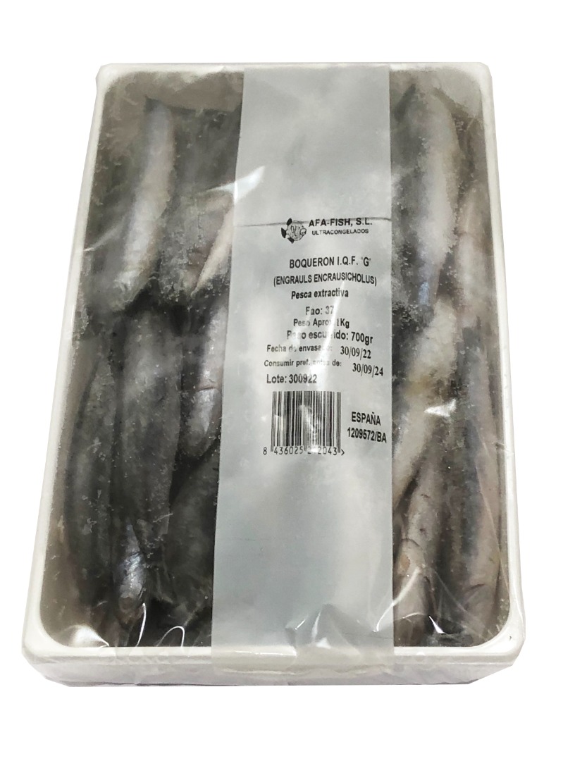 BOQUERON CONG BANDEJA Pe-700grs