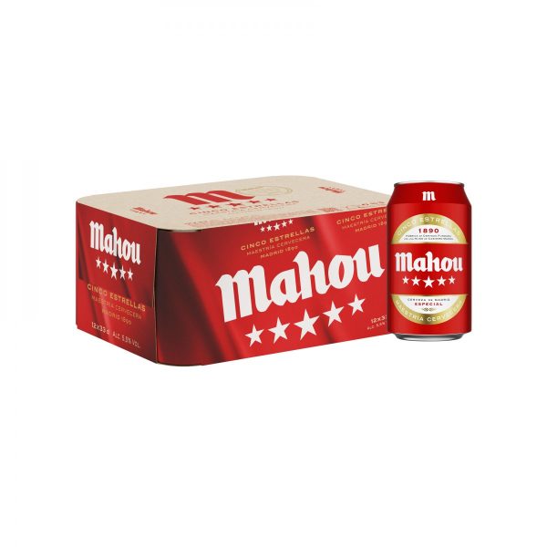CERVEZA MAHOU 5* P-12x33cl