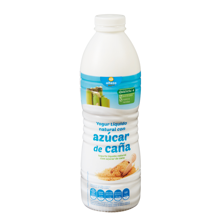 YOGUR LIQ NATURAL AZUC CAÑA 1L