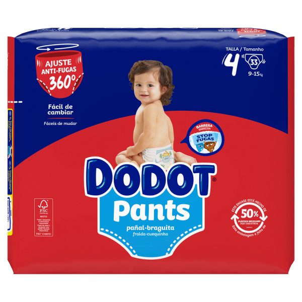 PAÑAL PANTS DODOT T4 33u+10u