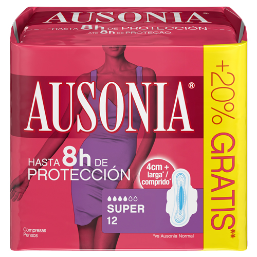 COMPRESA AUSONIA AD ALAS SUPER 12u